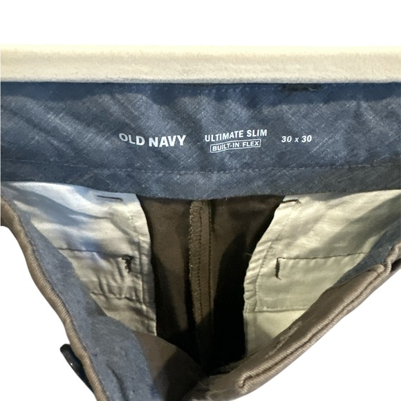 Mens Old Navy ultimate slim pants size 30x30 Grey/Brown - Picture 3 of 3